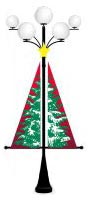 New Shape Banners: Triangle Shaped Banner with Christmas Tree