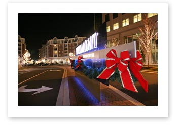 Holiday Garlands & Bows, Building Front Custom Garland & Bows