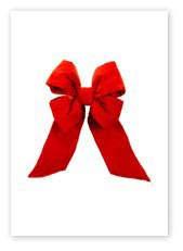 Holiday Garlands & Bows, Red Velvet Bow