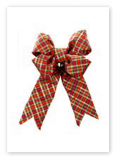 Holiday Garlands & Bows, Red Plaid Bow