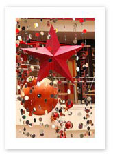 Holiday Interior Giant Overhead Ornaments