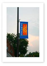 Decorative Pole Banners, Downtown Pole Banner