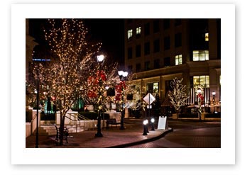 Tree Lighting Downtown Decorations