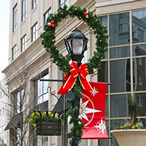 Holiday and seasonal pole banner decorations and banners